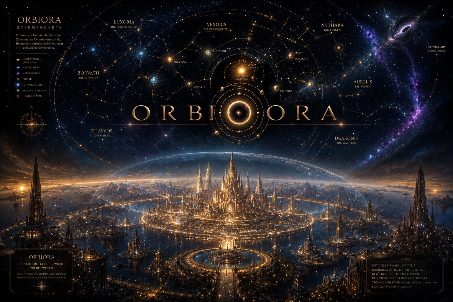 Sternenkarte von Orbiora